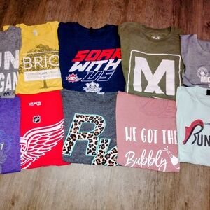Lot Of 10 Women's Short Sleeve Graphic Tee -